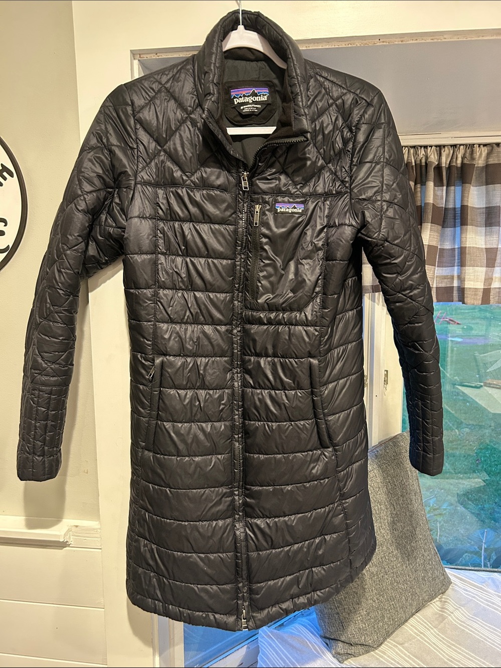 Patagonia Women’s Black Quilted Packable Long Puffer Coat